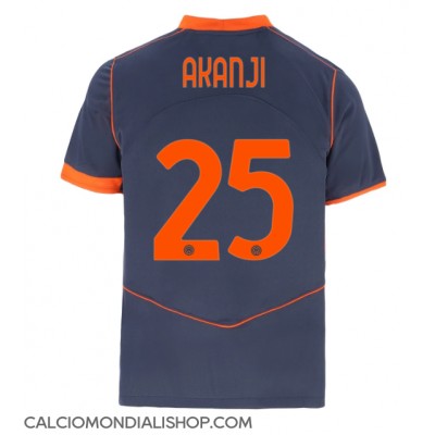 Maglie da calcio Inter Milan Manuel Akanji #25 Terza Maglia 2025-26 Manica Corta Maglie da calcio Inter Milan Manuel Akanji #25 Terza Maglia 2025-26 Manica Corta